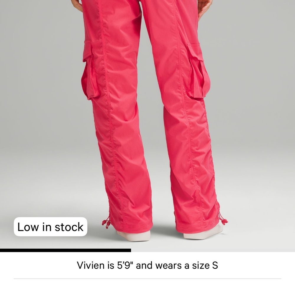 NWT lululemon athletica Pink Dance Studio Relaxed-Fit Mid-Rise Cargo Pant - Picture 4 of 13